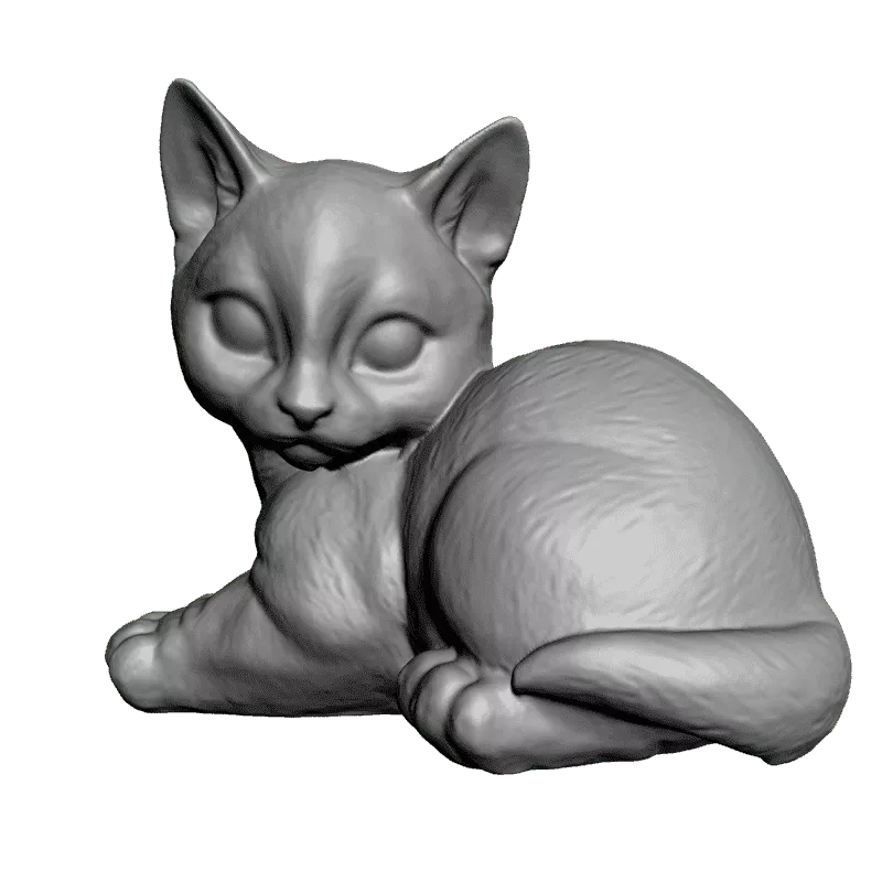 Котёнок f1-103 STL. 3д model head Cat STL. Котенок 3д модель. Моделирование кота.