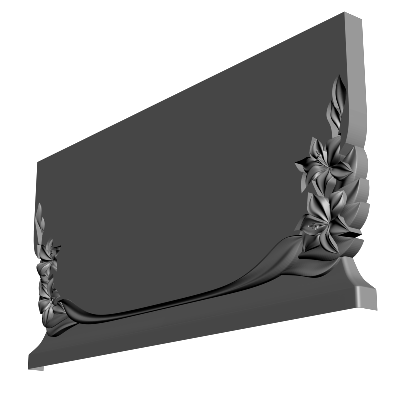 картинка Плита надгробная V9-132 3D-STL.COM