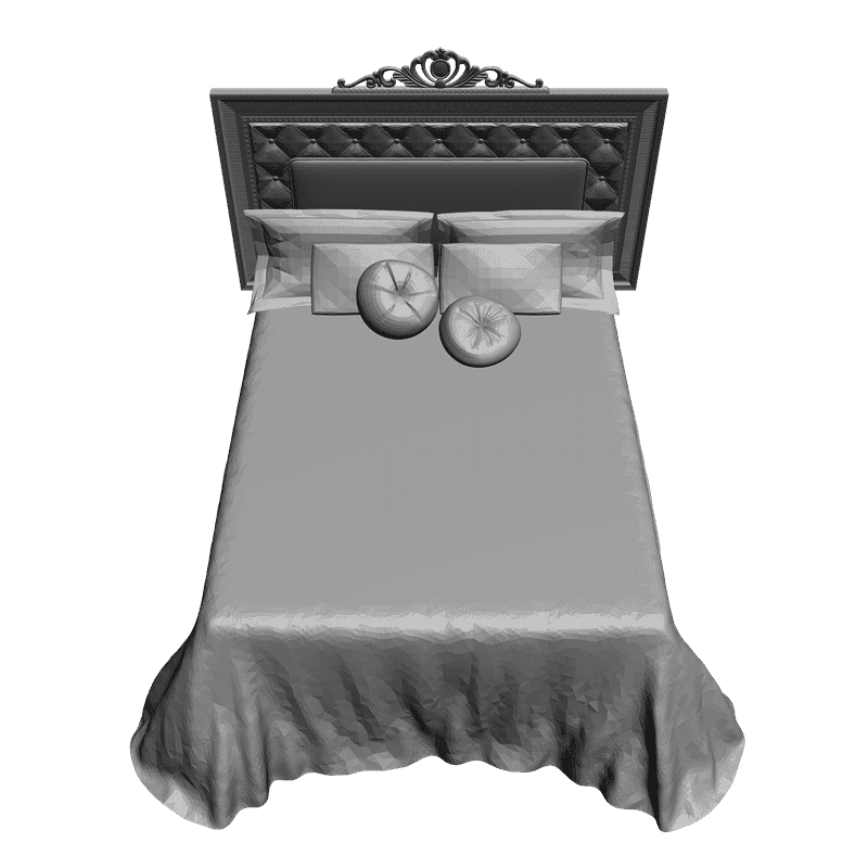 картинка Кровать M4-054 3D-STL.COM