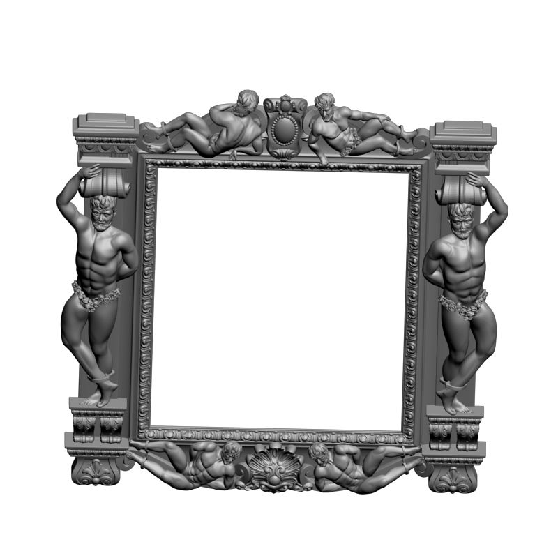 картинка Рама резная D14-474 3D-STL.COM