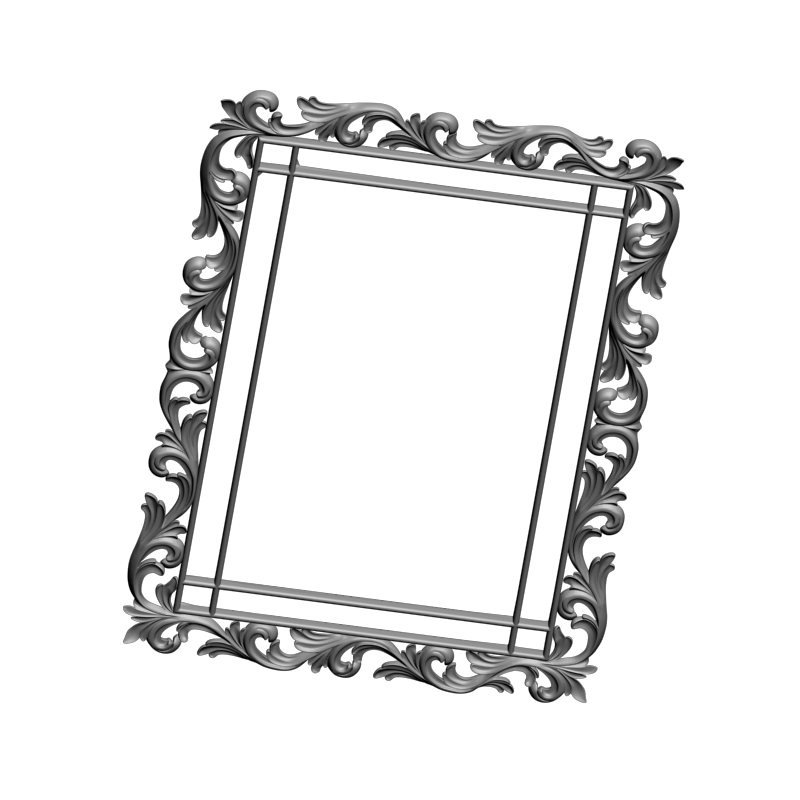 картинка Рамка резная D14-623 3D-STL.COM