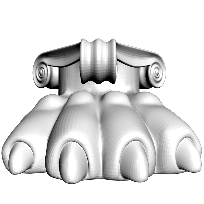 картинка Левая нога PI1-355 3D-STL.COM