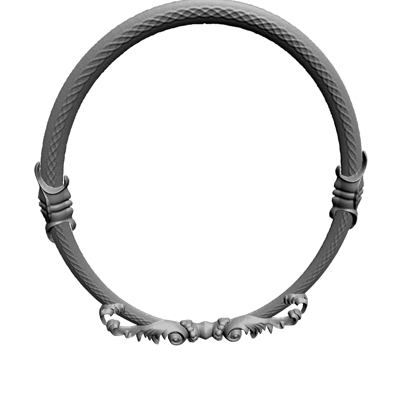 картинка Рама круглая под зеркало D14-098 3D-STL.COM