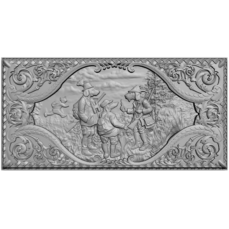 картинка Нарды Псы против Котов PI2-105 3D-STL.COM