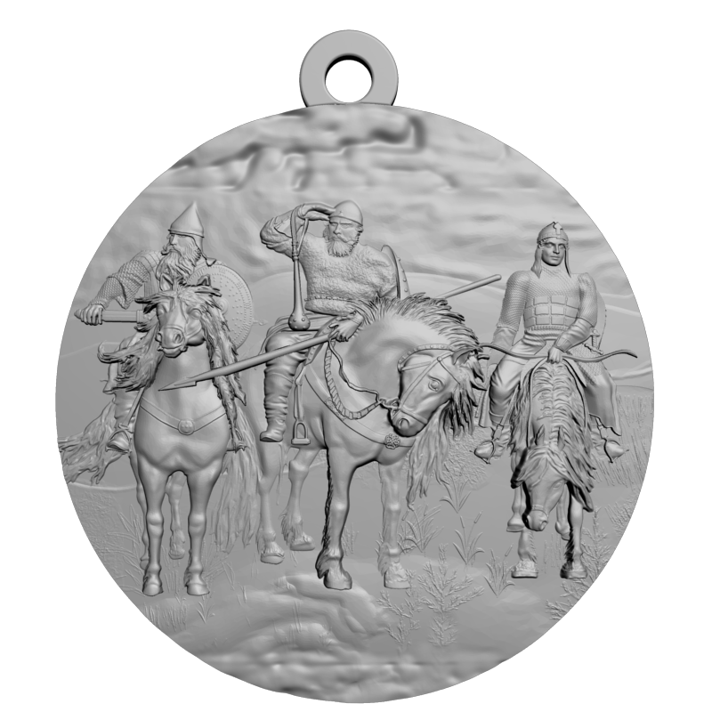 картинка Три богатыря RG1-135 3D-STL.COM