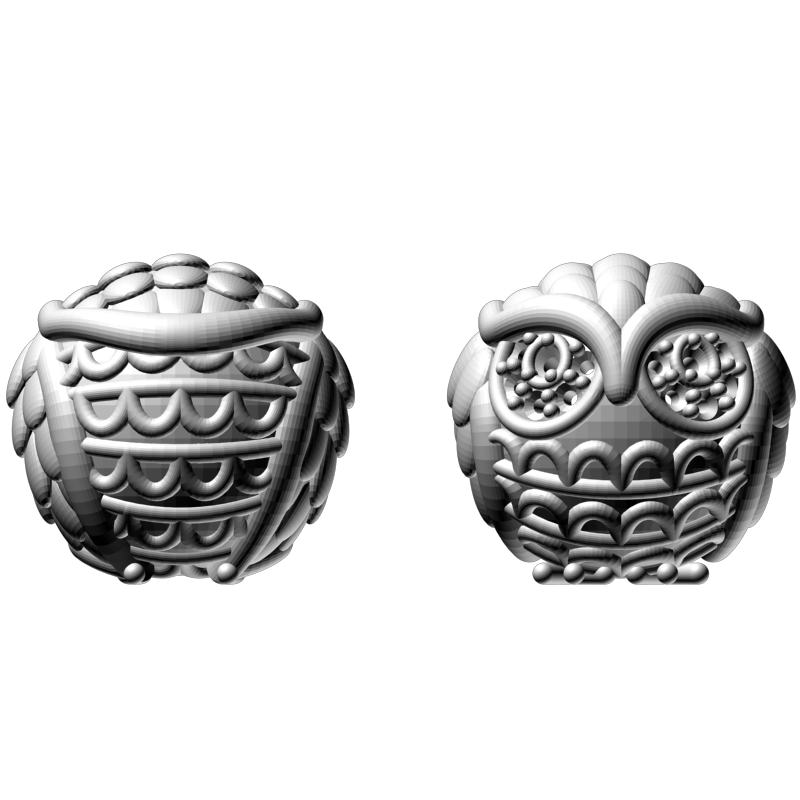 картинка Сова RY6-051 3D-STL.COM