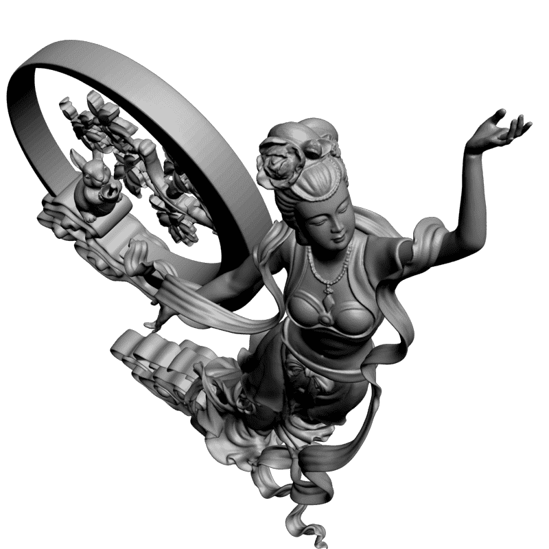 картинка Фея и белочка L3-124 3D-STL.COM