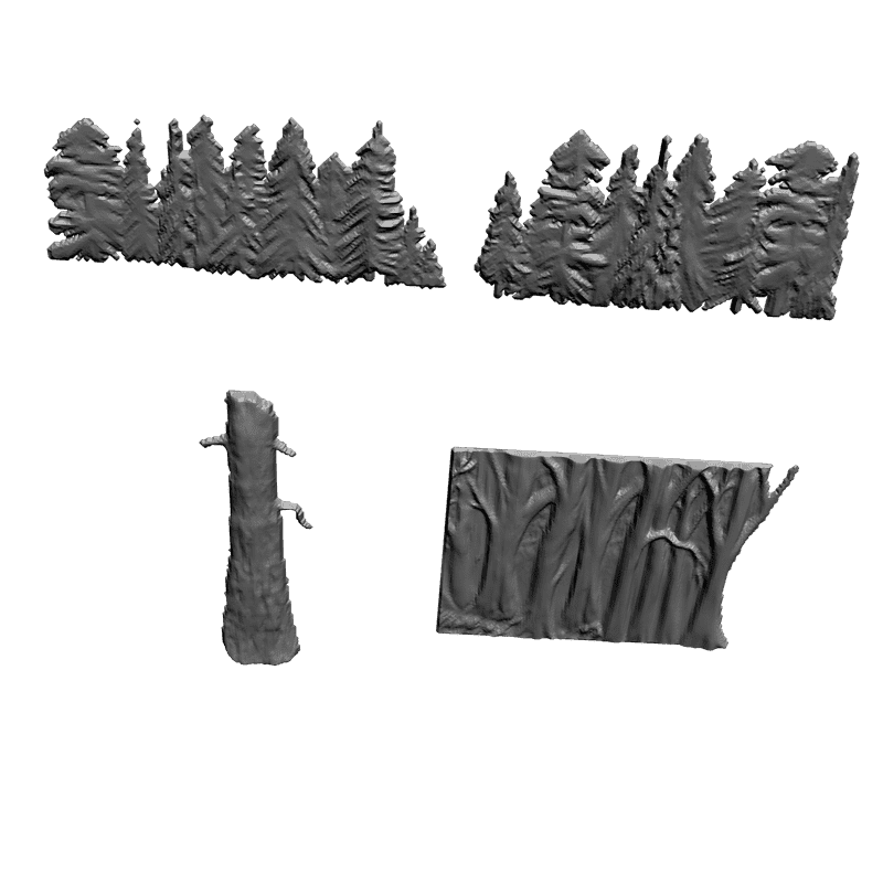 картинка Дерево Набор №8 F4-018 3D-STL.COM