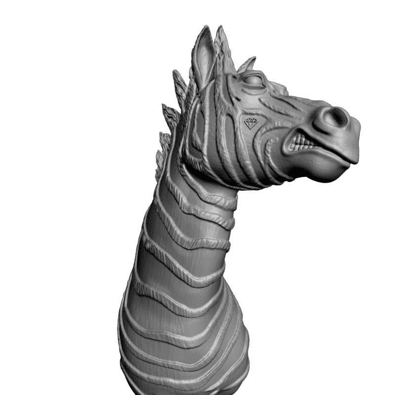 картинка Злобная зебра F1-158 3D-STL.COM