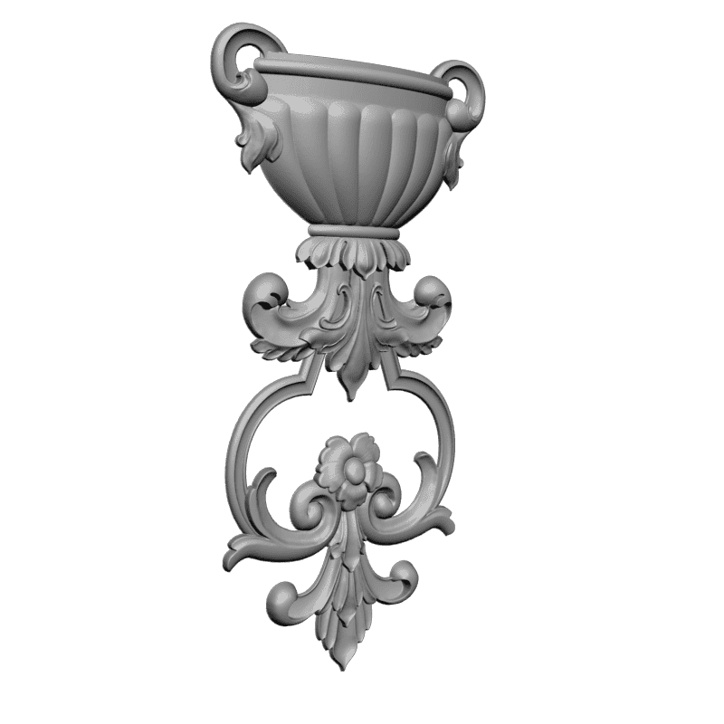 картинка Накладка резная D10-244 3D-STL.COM