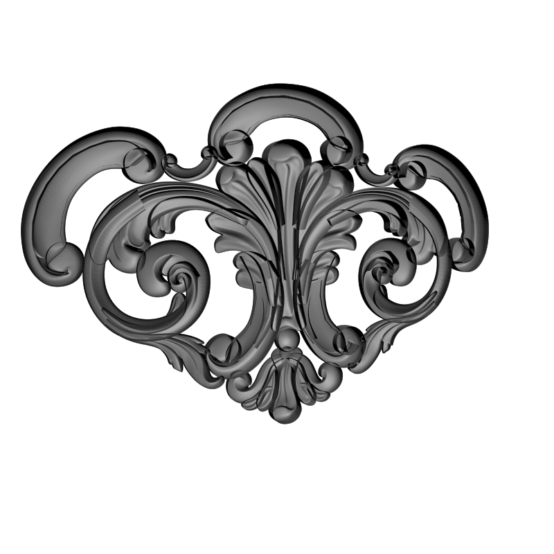 картинка Накладка декоративная рамная D10-399 3D-STL.COM