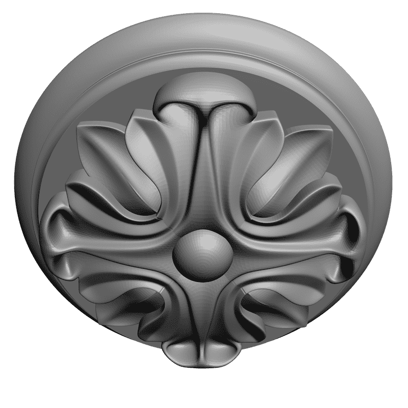картинка Розетка резная D16-177 3D-STL.COM