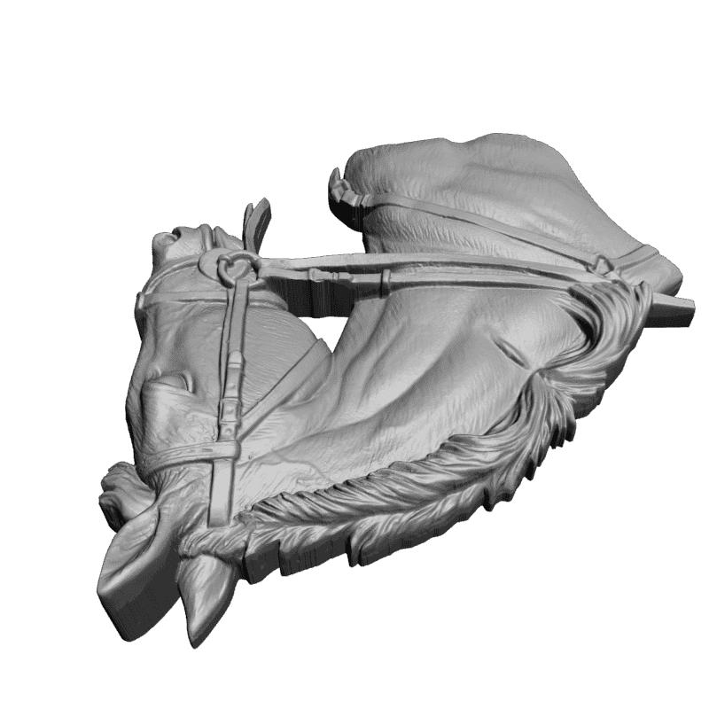 картинка Голова лошади F1-157 3D-STL.COM
