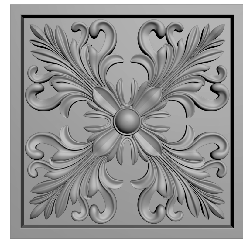 картинка Розетка резная D16-360 3D-STL.COM