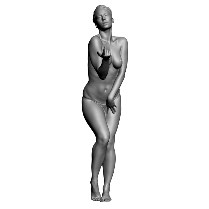 картинка Голая девушка L3-230 3D-STL.COM