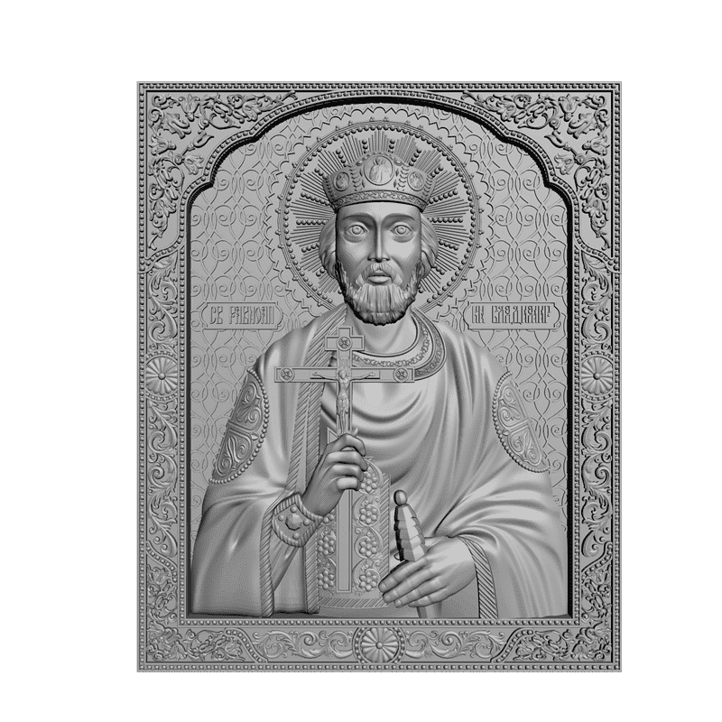 картинка Святой равноапостольный князь Владимир V3-285 3D-STL.COM