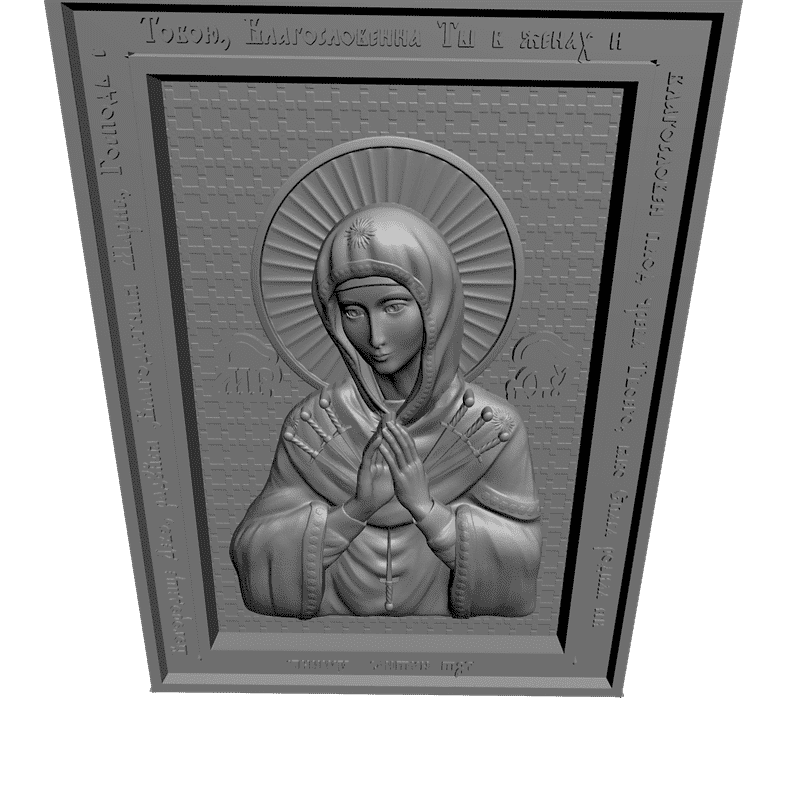 картинка Богородица V3-280 3D-STL.COM