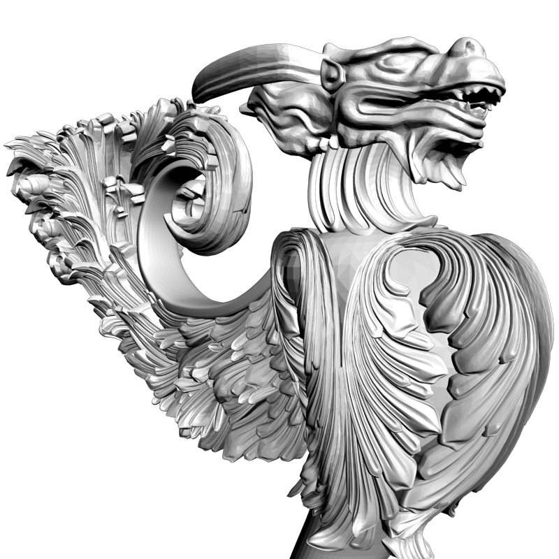 картинка Столб заходной Дракон D17-059 3D-STL.COM