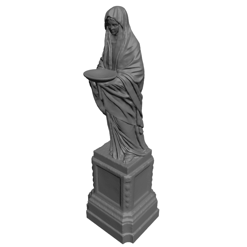 картинка Девушка с чашей L3-151 3D-STL.COM