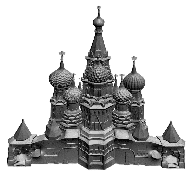 картинка Покровский собор H1-003 3D-STL.COM