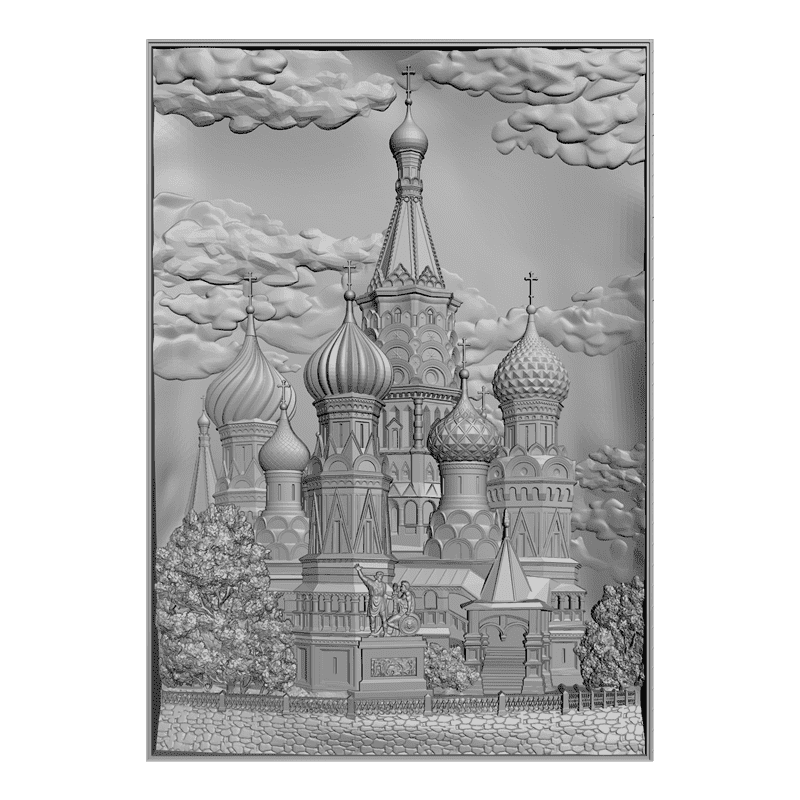 картинка Собор Василия Блаженного D12-042 3D-STL.COM