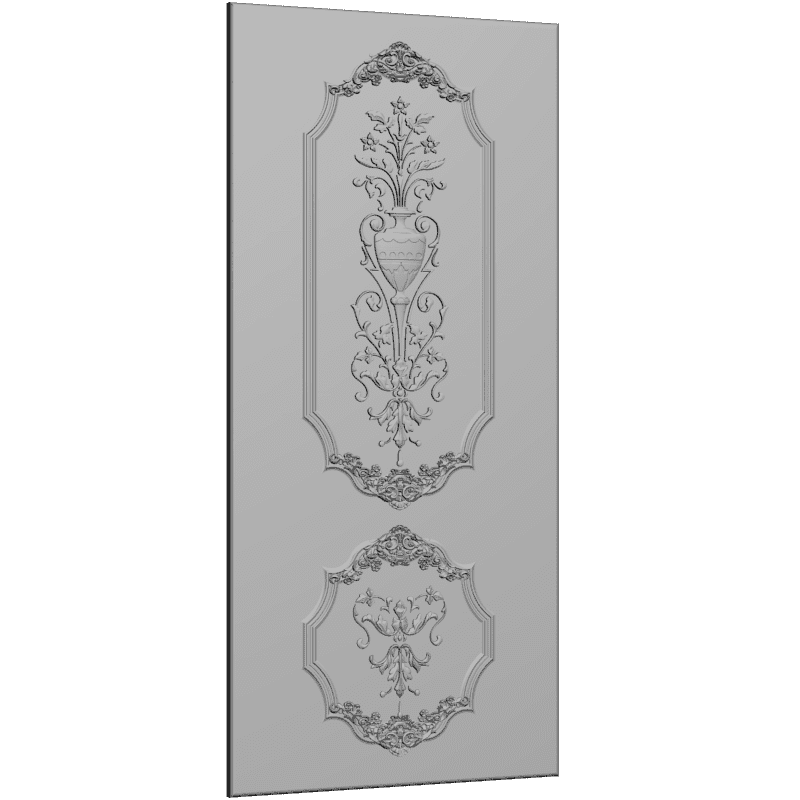 картинка Двери резные H3-080 3D-STL.COM