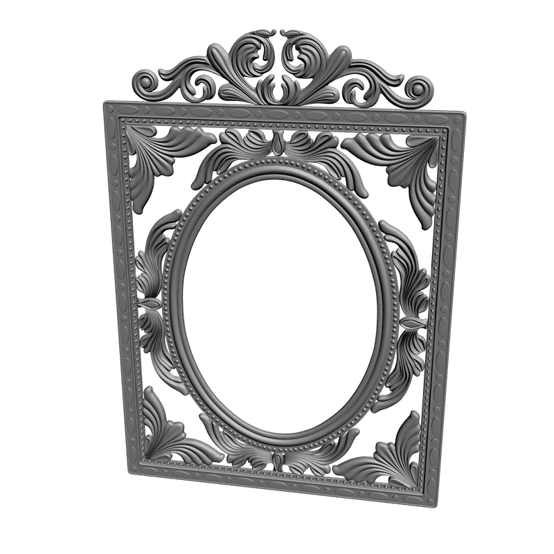 картинка Рамка резная под зеркало D14-056 3D-STL.COM