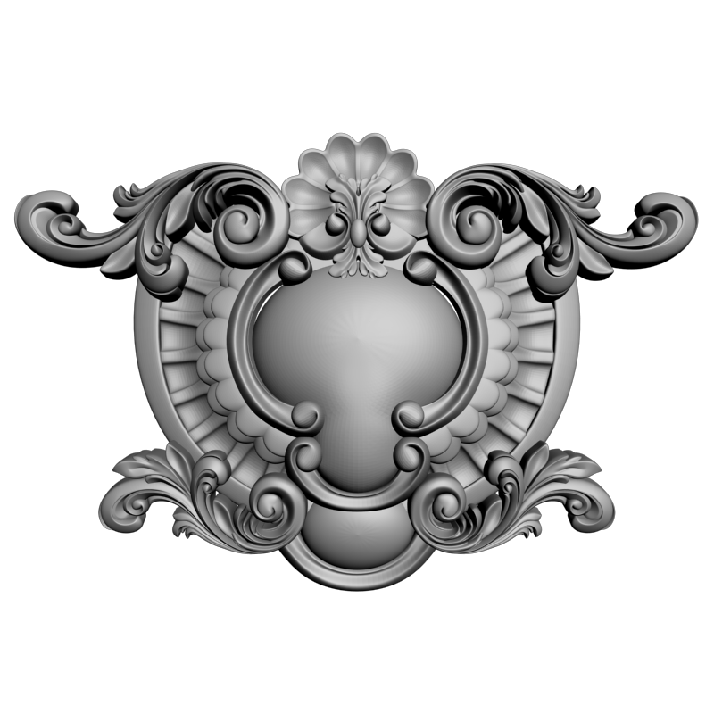 картинка Накладка декоративная рамная D10-416 3D-STL.COM