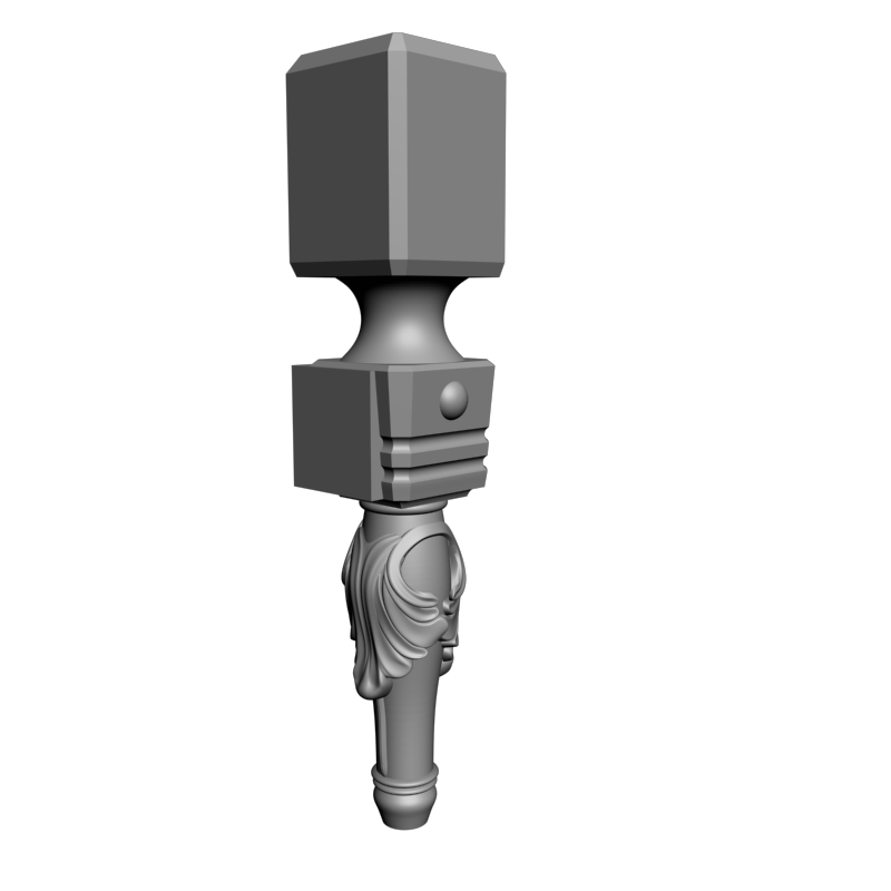 картинка Ножка мебельная резная M6-121 3D-STL.COM