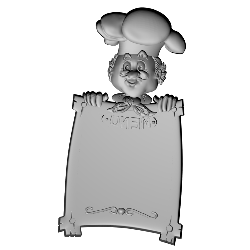 картинка Доска меню A780 P4-525 3D-STL.COM