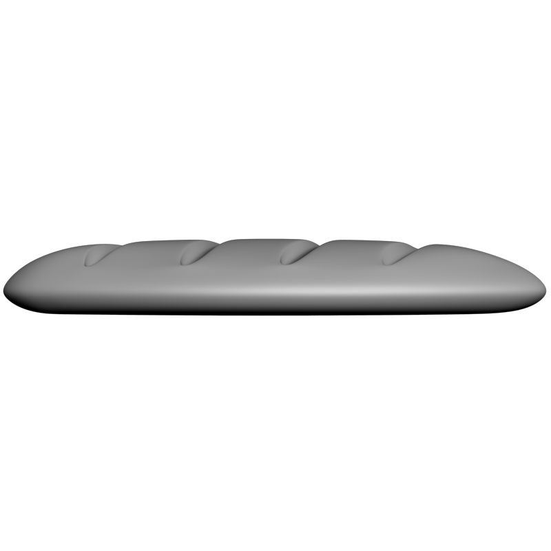 картинка Батон хлеб P4-434 3D-STL.COM
