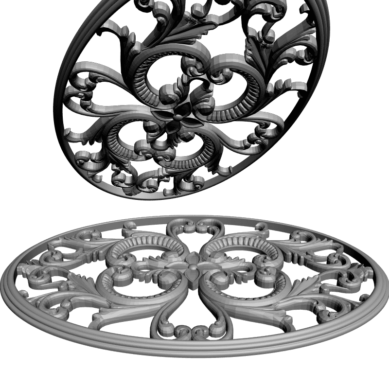 картинка Накладка резная D10-255 3D-STL.COM