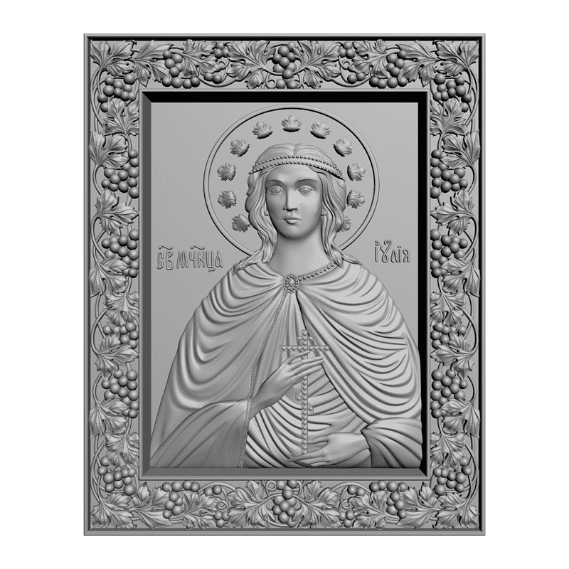 картинка Святая мученица Юлия V3-211 3D-STL.COM