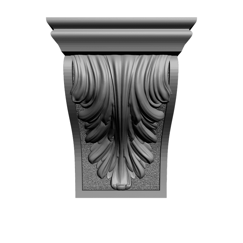 картинка Кронштейн резной D9-095 3D-STL.COM