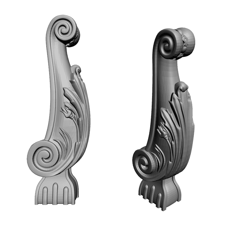 картинка Столб резной D17-025 3D-STL.COM