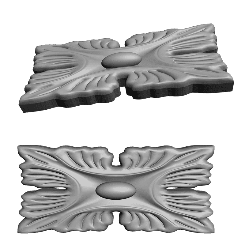 картинка Розетка декоративная D16-249 3D-STL.COM