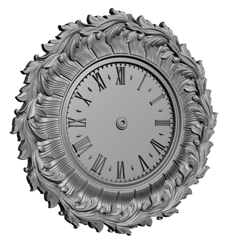 картинка Круглые часы P3-147 3D-STL.COM