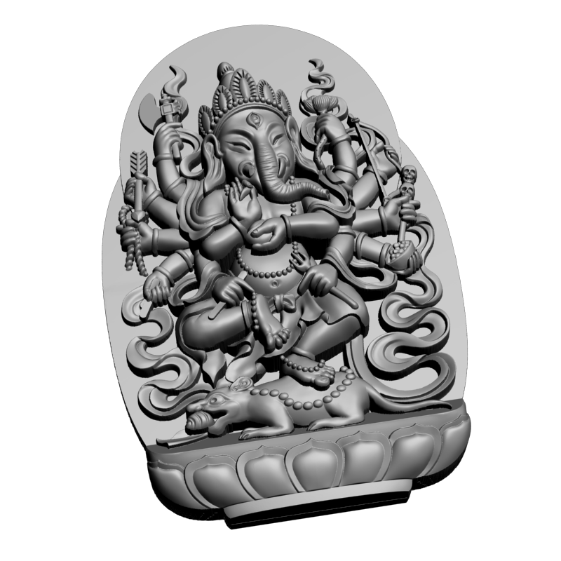 картинка Генеша слон-бог V9-100 3D-STL.COM