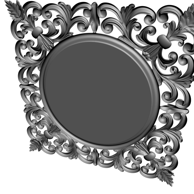 картинка Рамка резная D14-632 3D-STL.COM