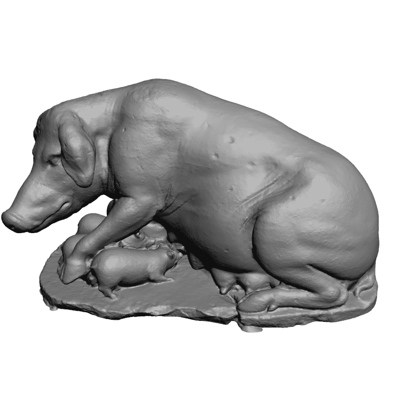 картинка Свинья с поросятами F1-134 3D-STL.COM