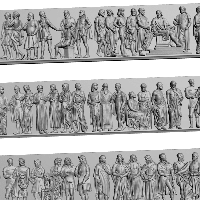 картинка Багет резной D1-180 3D-STL.COM