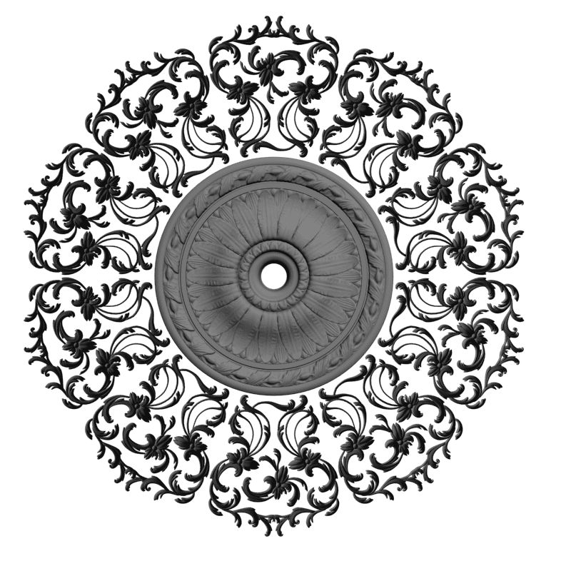 картинка Розетка декоративная D16-263 3D-STL.COM