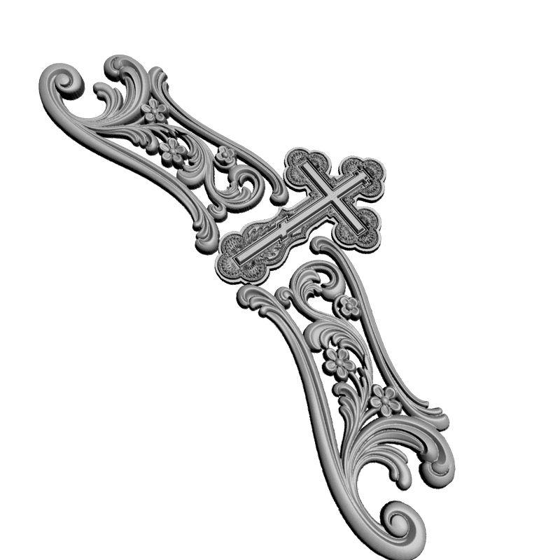картинка Верх с крестом V9-028 3D-STL.COM