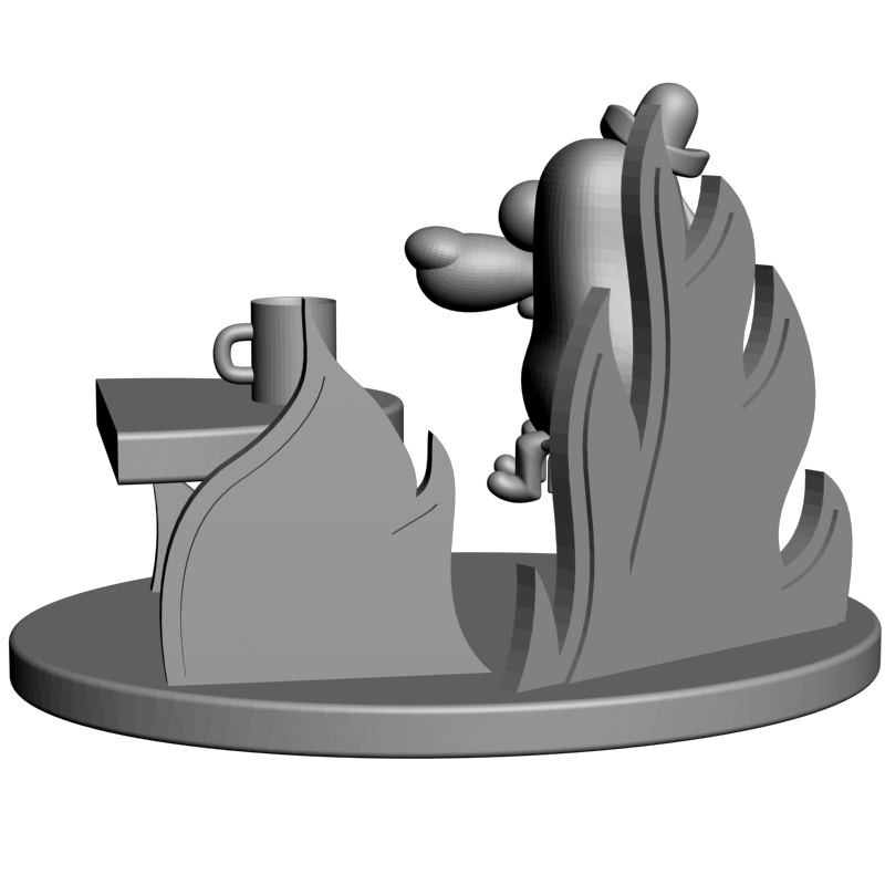 картинка Все в порядке собака PI1-297 3D-STL.COM