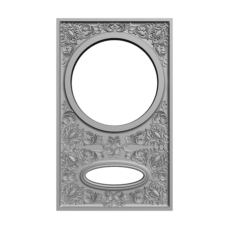 картинка Часы резные P3-015 3D-STL.COM