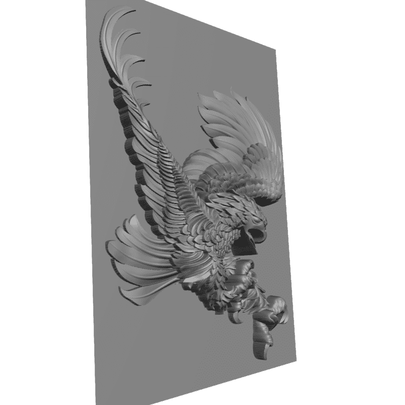 картинка Один орёл F3-047 3D-STL.COM