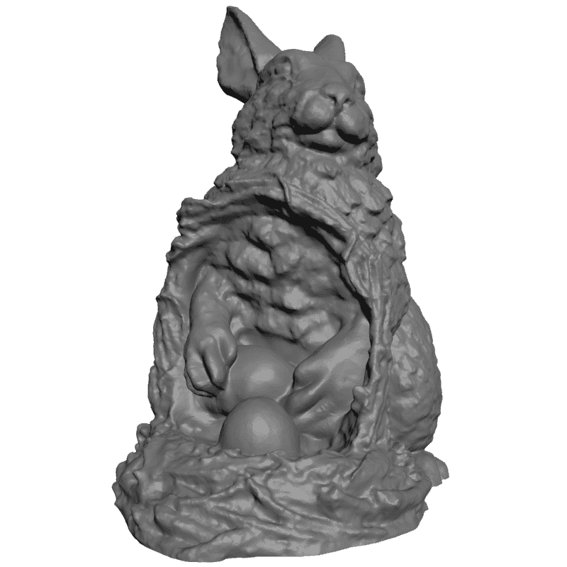 картинка Заяц F1-170 3D-STL.COM