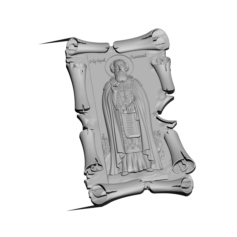 картинка Сергий Радонежский V3-479 3D-STL.COM