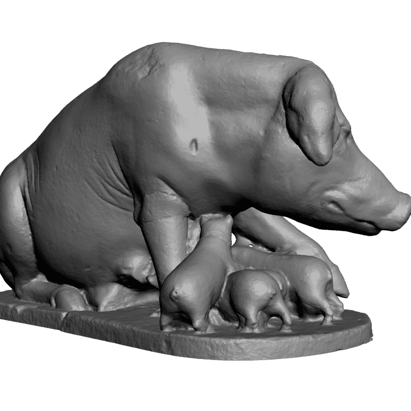 картинка Свинья с поросятами F1-134 3D-STL.COM