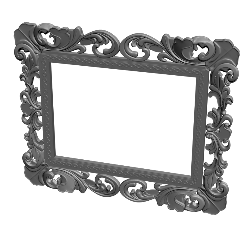 картинка Рамка резная D14-595 3D-STL.COM